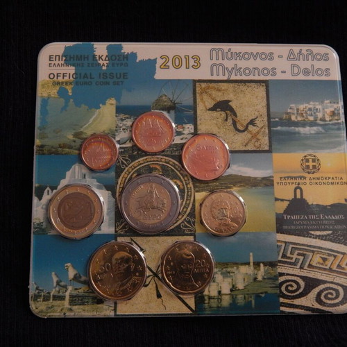 Euro Coin Set 2013 new official issue from Bank of Greece