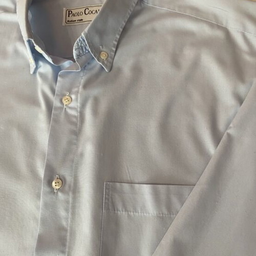 Paolo Cocalini Blue Shirt XL like new, Italian style, button-down