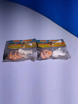 Farm animals toys new, sealed bags