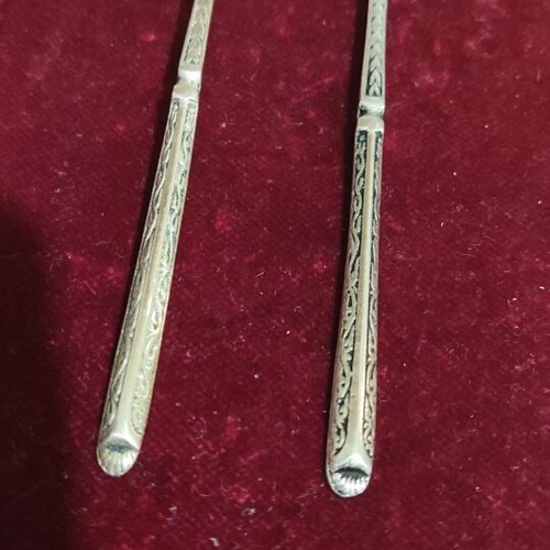 Silver 800 spoons and forks used, set of 14 pieces