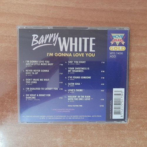 Barry White I'm Gonna Love You CD, R&B Soul