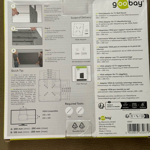 TV stand VESA mount new