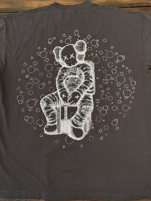KAWS x Kid Cudi Moon Man GID T-shirt XL like new, vintage black glow in the dark
