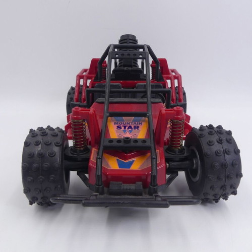 Buggy car Newray 1042757 Red Mountain Star Turbo 20 cm used, broken battery cover
