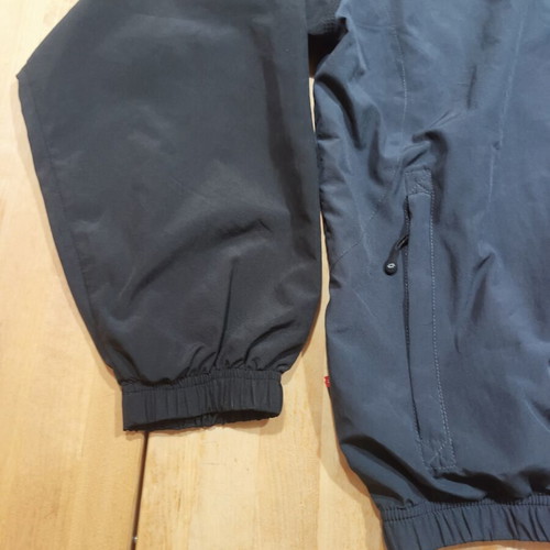 Lotto windbreaker jacket XL, black and grey, Italian sport design