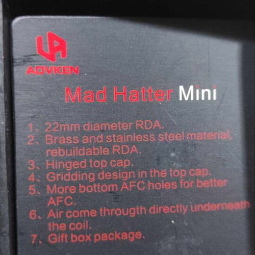 Mad Hatter Mini RDA used, special edition by InfeelingUSA