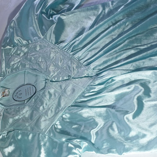 Vintage Primavera satin nightgown 90s large, new, mint green