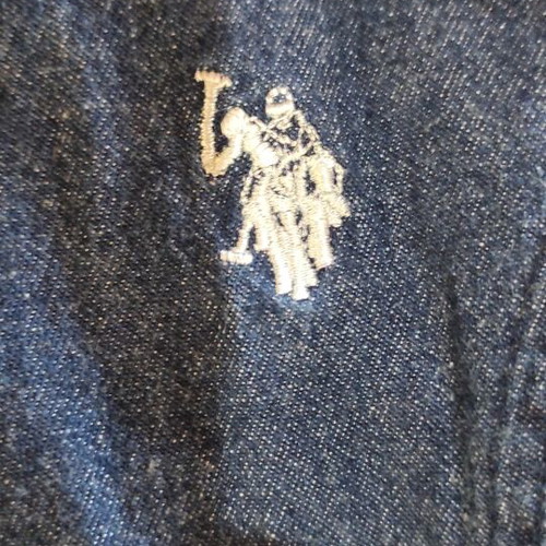 U.S. Polo Assn. Dress for 6 Years Like New, Denim Top with Lace Skirt