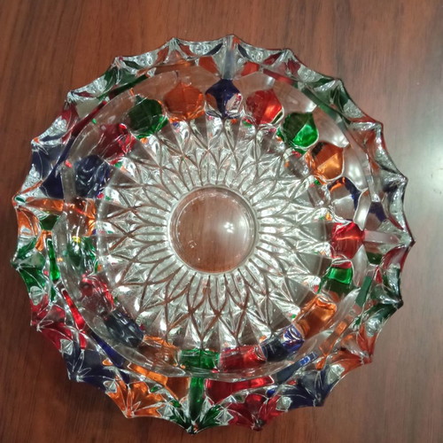 Glass ashtrays new, set of 2 large