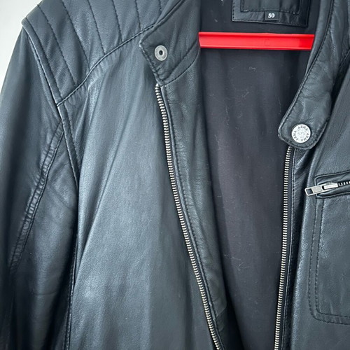Leather jacket men's like new, size XL