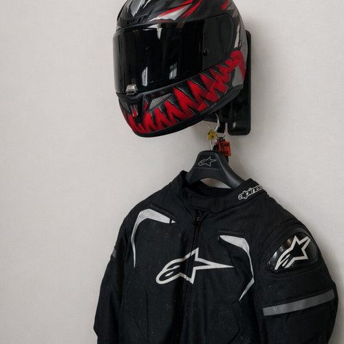 Motorcycle Helmet Wall Mount new, 3D printed design