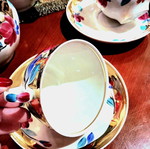 Σετ Τσαγιού Dulevo Porcelain Κόκκινη Παπαρούνα Vintage 1960-70 Καινούργιο