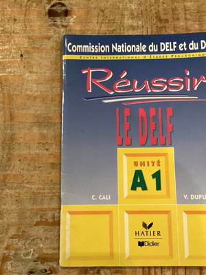 Reussir le delf A1 unused French book