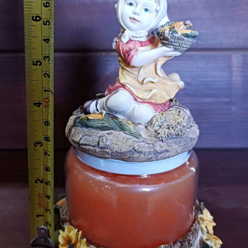 Vintage decorative girl candle 90s new