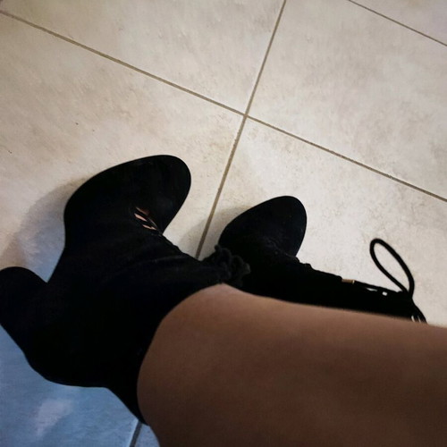 Zara ankle boots size 38 like new, black suede