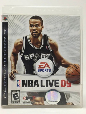 PS3 NBA LIVE 09 used, in box with manual