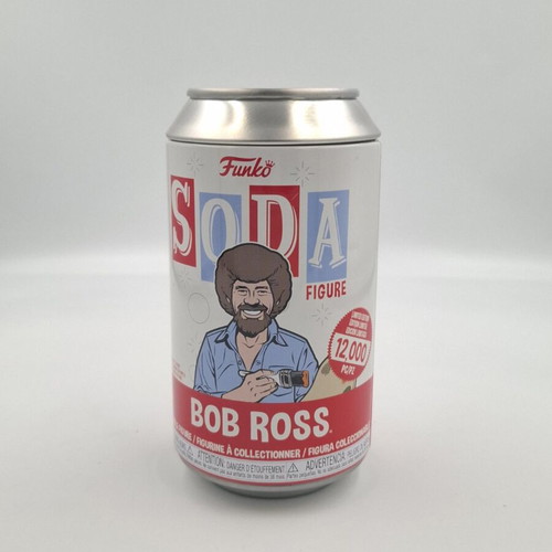 Chase Flocked Bob Ross Funko Soda Like New