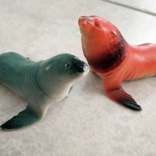 Set of 26 sea animal toy figures