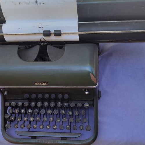 Halda Typewriter 1952 used, functional
