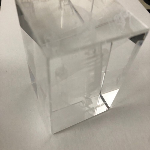 Star Wars 3-D Clear R2-D2 Paperweight new in collectible case Lucasfilm