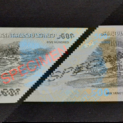 SPECIMEN. CONGO 500 FRANCS.