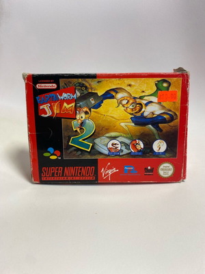Earthworm Jim 2 Super Nintendo SNES used with original box