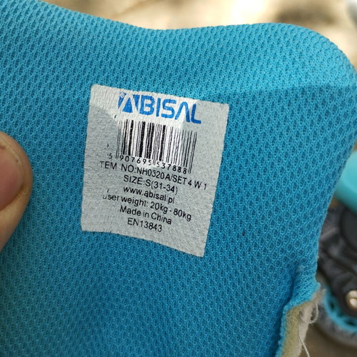Abisal adjustable roller skates used, size 31-34
