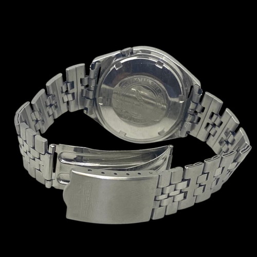 Seiko 5 Actus used men's watch with blue and white dial