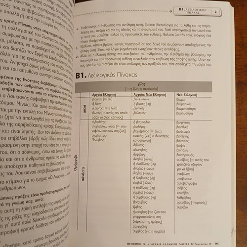 Ancient Greek Language B' Gymnasium textbook used