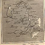  1892 χαρτης Σαντορίνης ξυλογραφία
