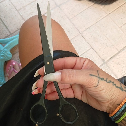 Solingen haircutting scissors, new, series 777/07