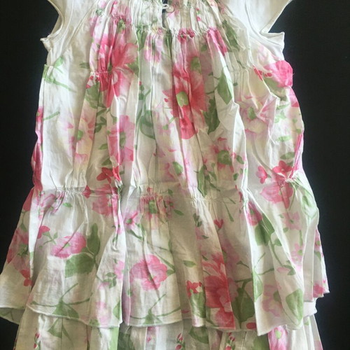 Benetton dress for girl 4 years old used, colorful cotton fabric