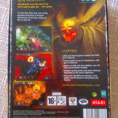 The Temple of Elemental Evil PC game used, Dungeons & Dragons RPG