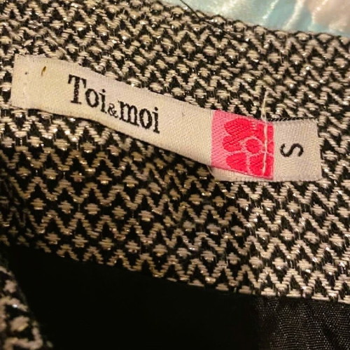 Toi&Moi dress new, size S, gray with silver thread