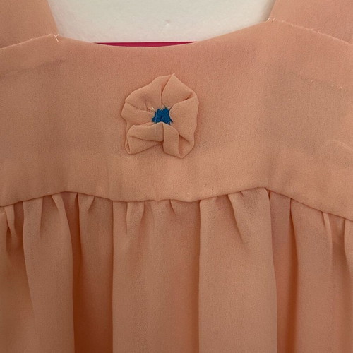 Summer dress like new, size 92-98 cm, beige