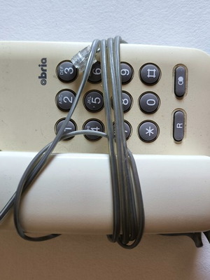 Panasonic corded phone used, beige