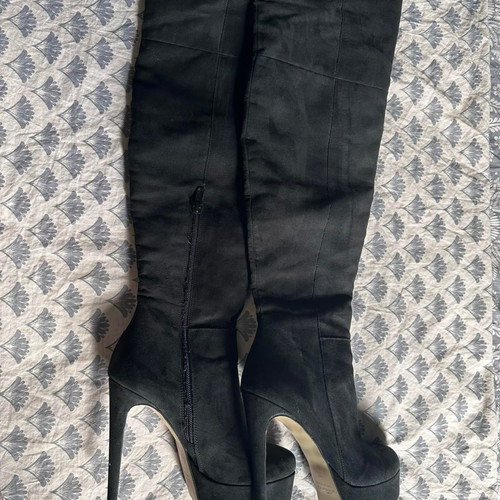 Sante Overknee boots used, black, size 37