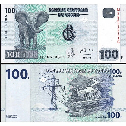 Congo banknote set 2013 new UNC