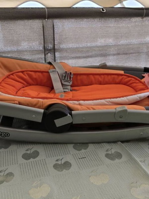 Baby Relax Peg-Perego μεταχειρισμένο με μουσική, πορτοκαλί και γκρι