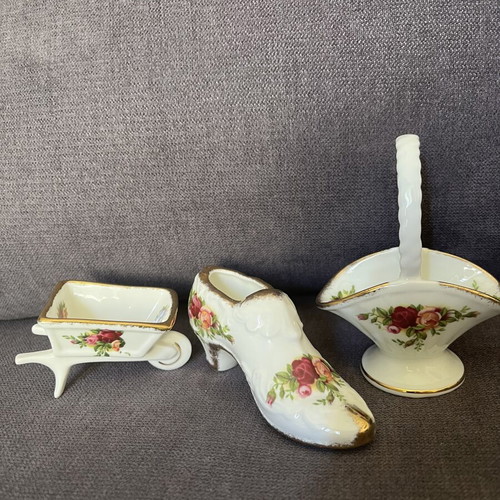 Royal Albert decorative items used, all together