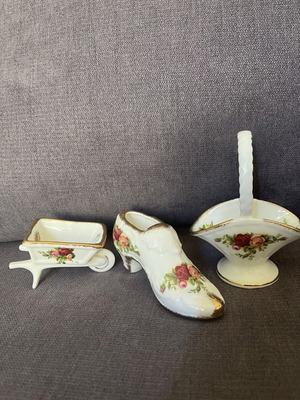 Royal Albert decorative items used, all together