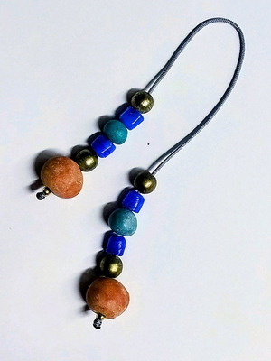 Handmade worry beads new with ceramic beads 27 cm