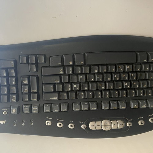Microsoft vintage keyboards MultiMedia 1.0A and Basic 1.0A used, set of 2