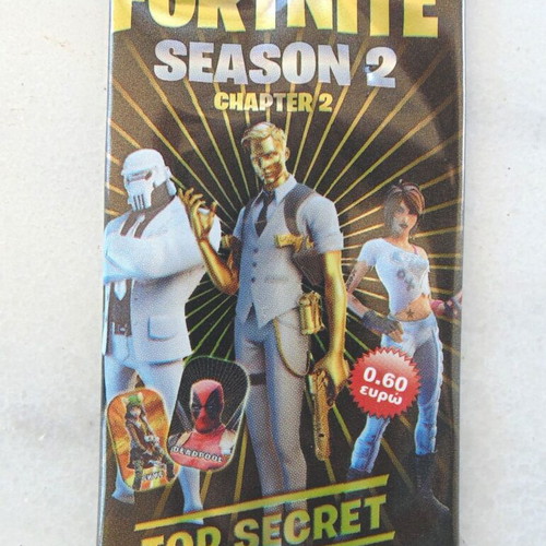 Fortnite Chapter 2 Season 2 Metal Tags Complete Box with 50 Sealed Packs