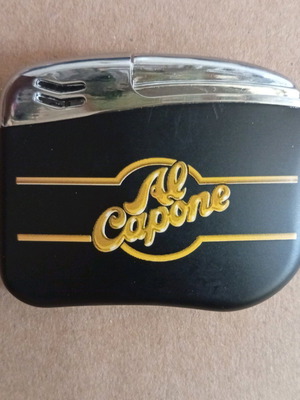 Al Capone Metal Lighter like new with case