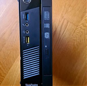 Lenovo ThinkCentre M93p Tiny PC i3 4130T 2.90Ghz, 8GB RAM, 256GB SSD, WiFi, DVD