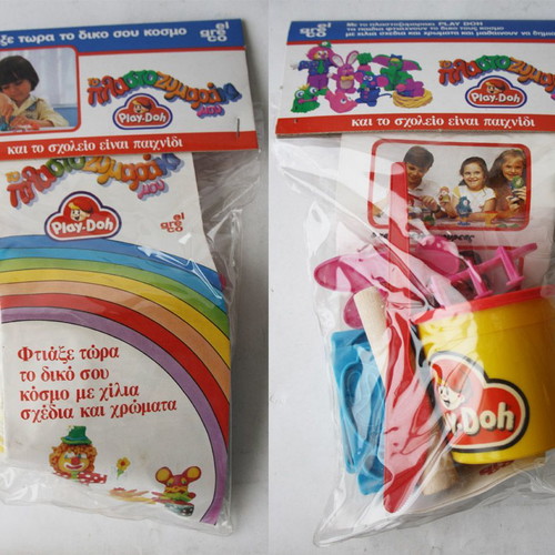Play Doh modeling clay set new, vintage 80's, El Greco Kenner