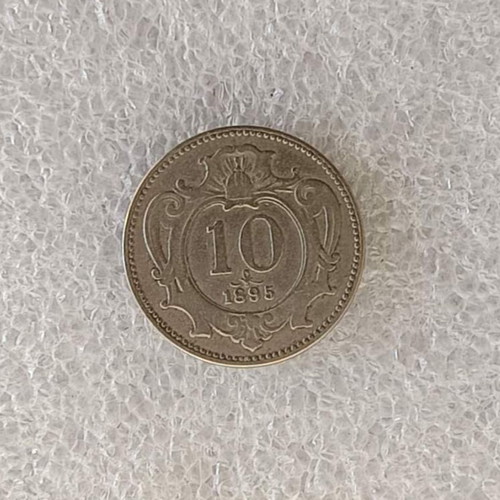 Austria 10 Heller nickel coin 1895
