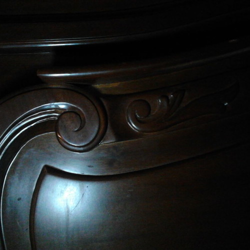 Large Walnut Bed - without the mattress