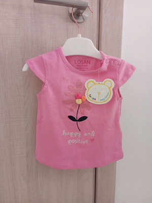 Losan short sleeve baby shirt new, 3-6 months